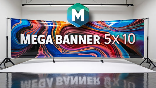 5'x10' Seamless Photo Quality Full Color Banners